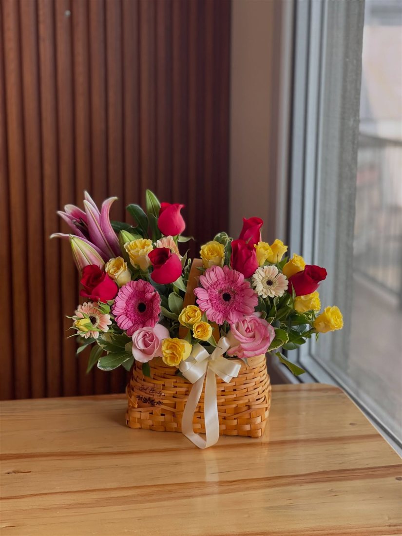 Una cesta de flores